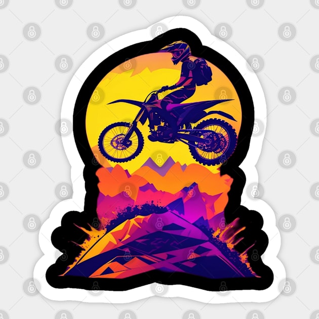 Dirtbike Sticker by Hunter_c4 "Click here to uncover more designs"